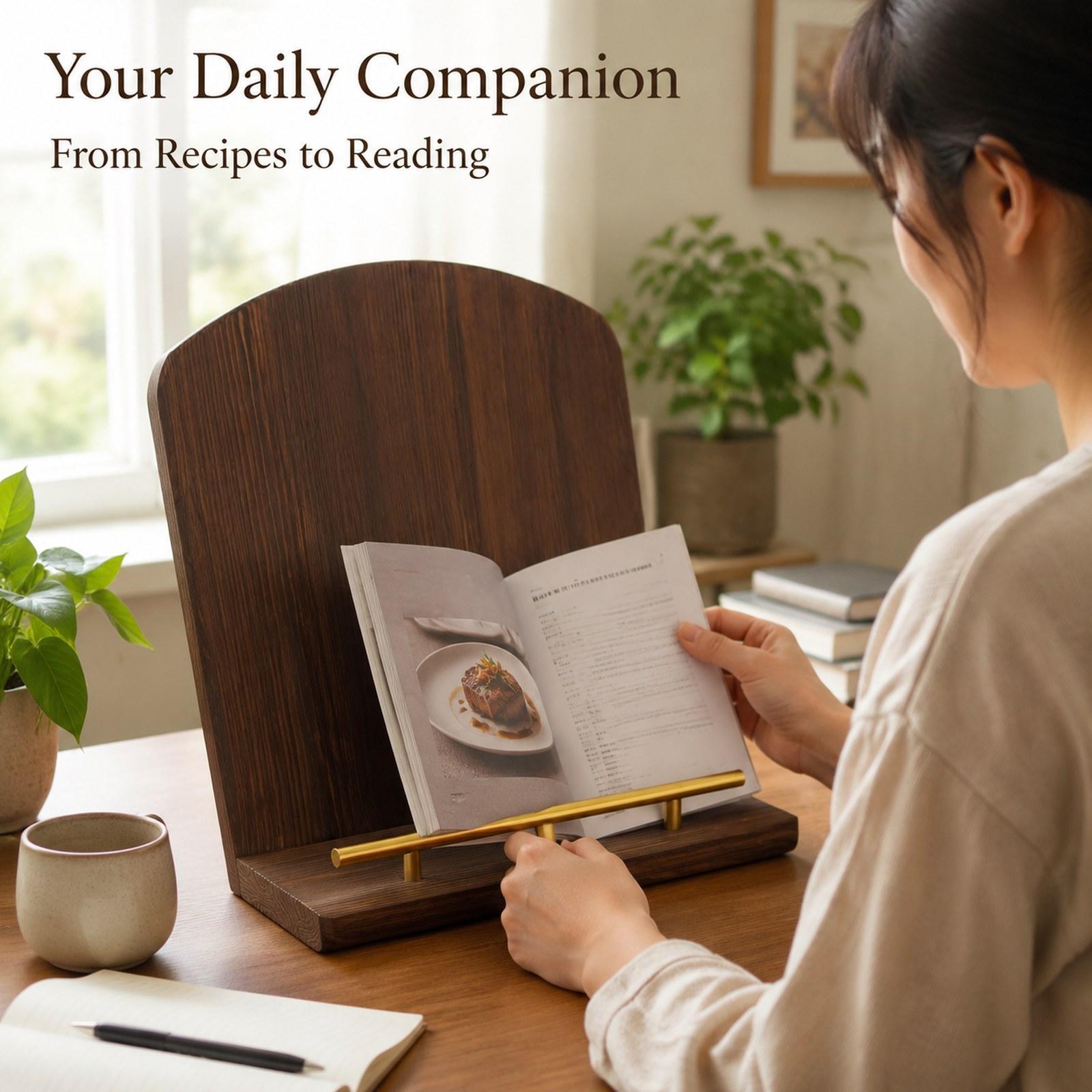 Home Cooking Recipe - Soporte de Madera para Libros de