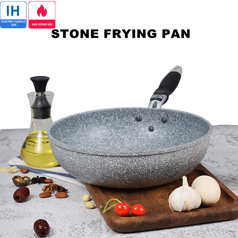 Home Cooking Cookbook - Sartén antiadherente, sartén Wok de piedra