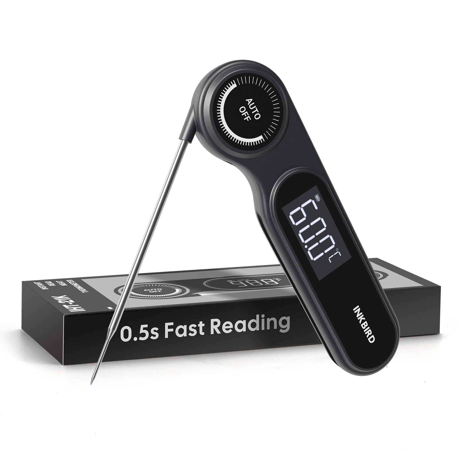 Home Cooking Fast Foods - INKBIRD IHT-21K Termómetro de carne de