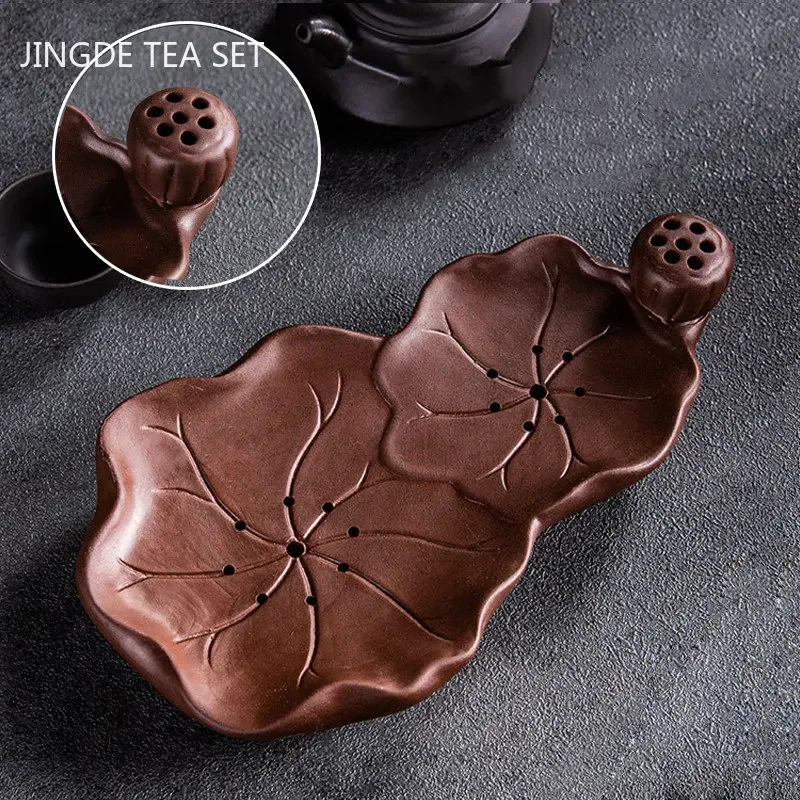 Tagine Clay Pot - Bandeja de té de arcilla púrpura