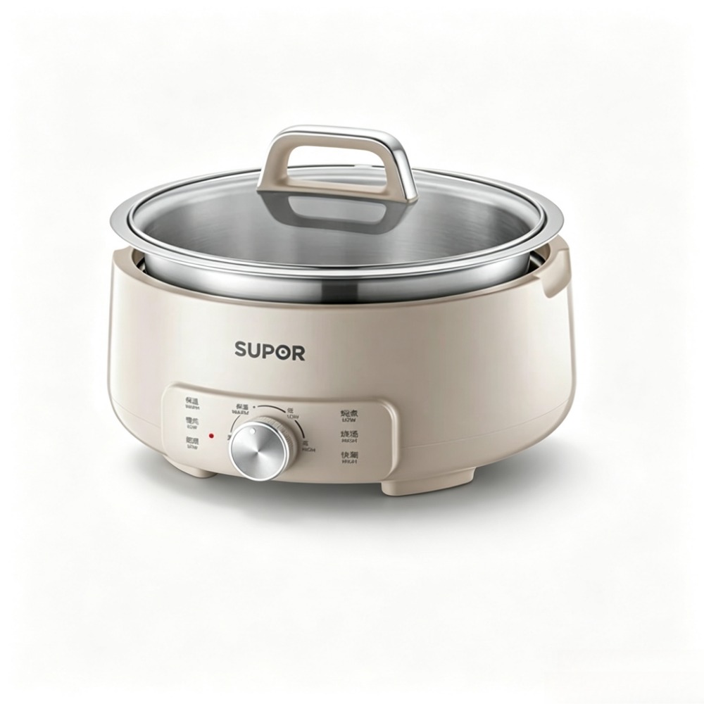 Home Cooking Electric - Olla Eléctrica Multifuncional de 4L para