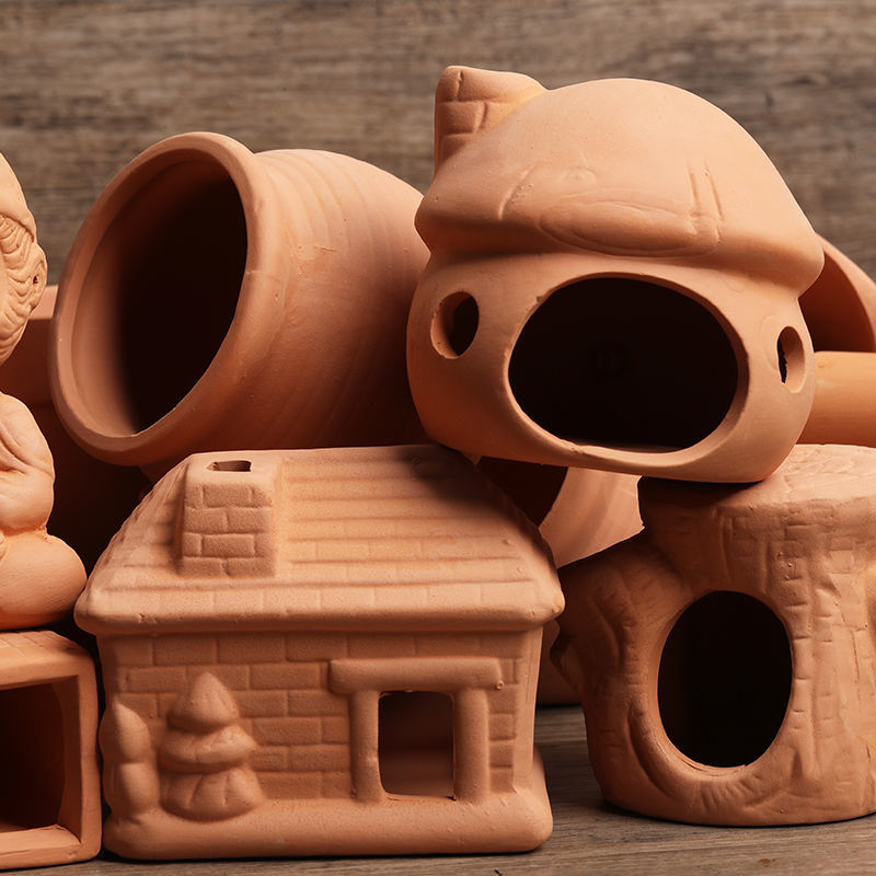 Tagine Clay Pot - Mini tanque de cerámica para acuario,