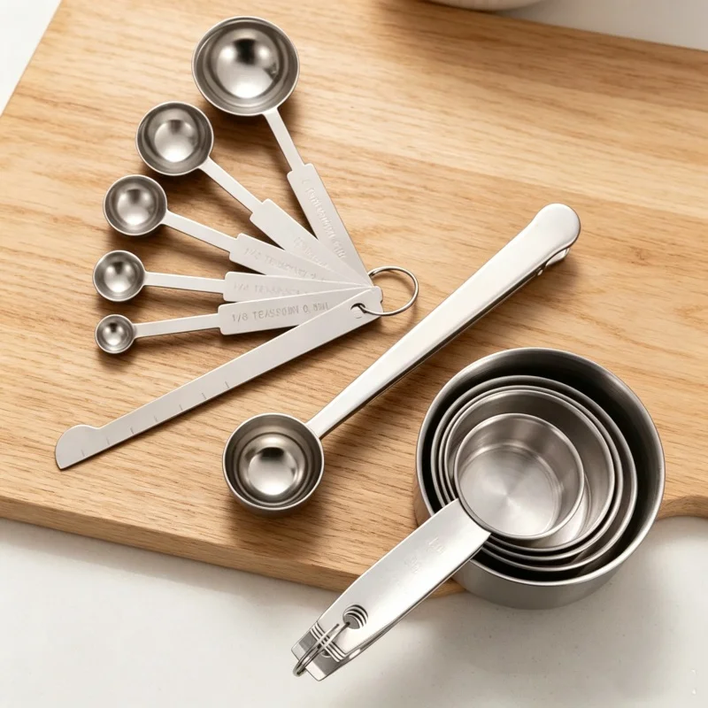 Home Cooking Cookbook - Juego de Cucharas Medidoras Apilables de