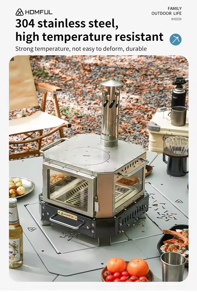 Estufa de Leña Portátil HOMFUL - Home Cooking Cookbook reseña y precio
