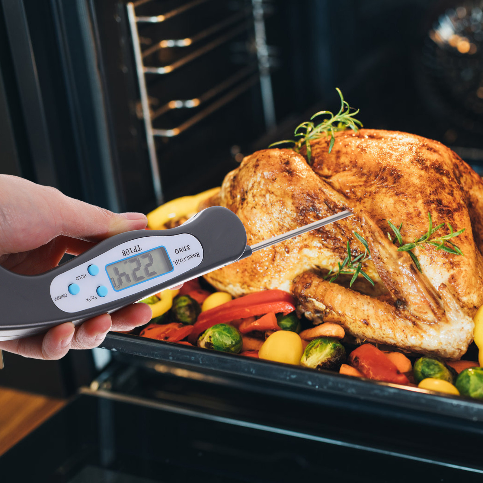 Termómetro digital para alimen - Home Cooking Fast Foods reseña y precio