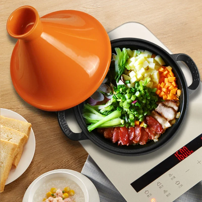 Olla de Hierro Fundido Marroqu - Tagine Clay Pot reseña y precio